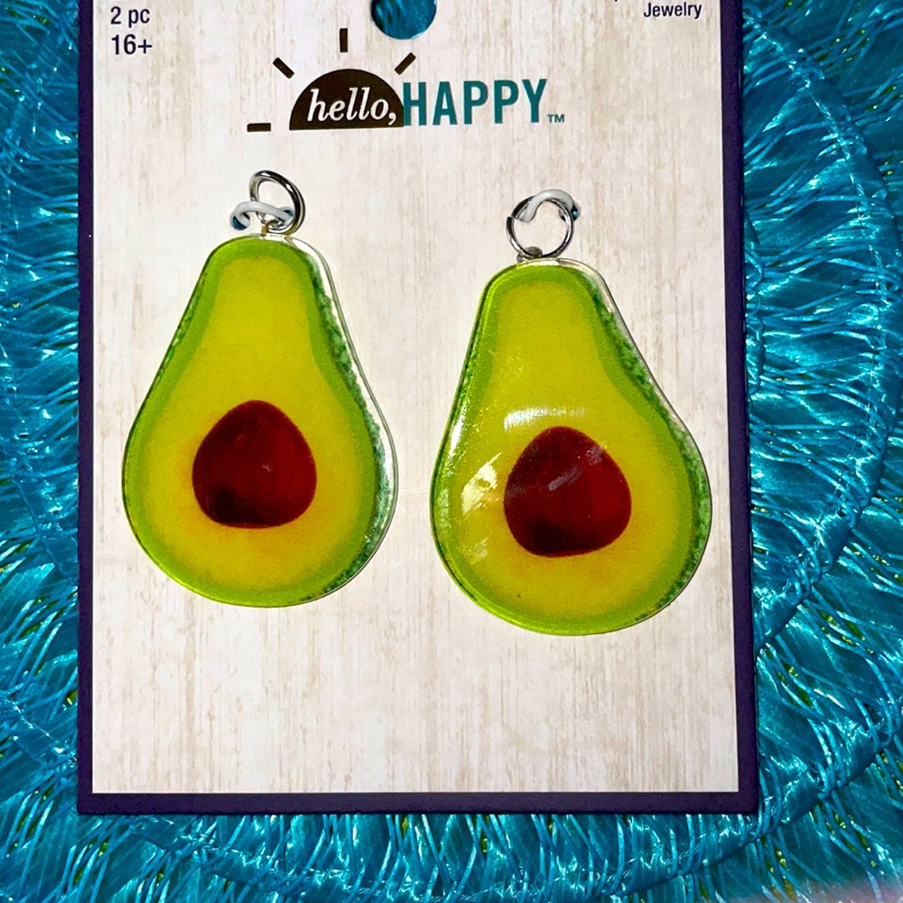 Avocado Charms for Jewelry